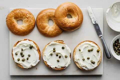 Smoked Salmon, Cream Cheese, and Capers Bagel Recipe.