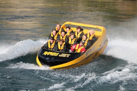 White Water Jet Boat Thrills on Waikato River, Taupo.