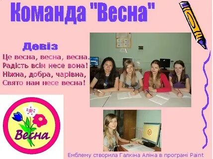 Весеннее название команды