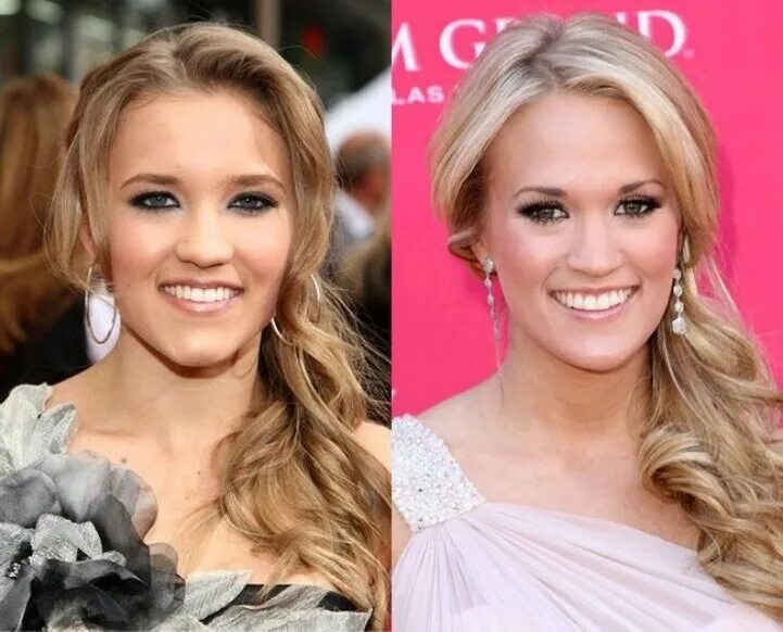 Look a like. Эмили осмент и том фелтон. celebrity look alike. celebrity looks. селебрити лук алике.