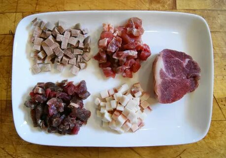 Мясо кубиками