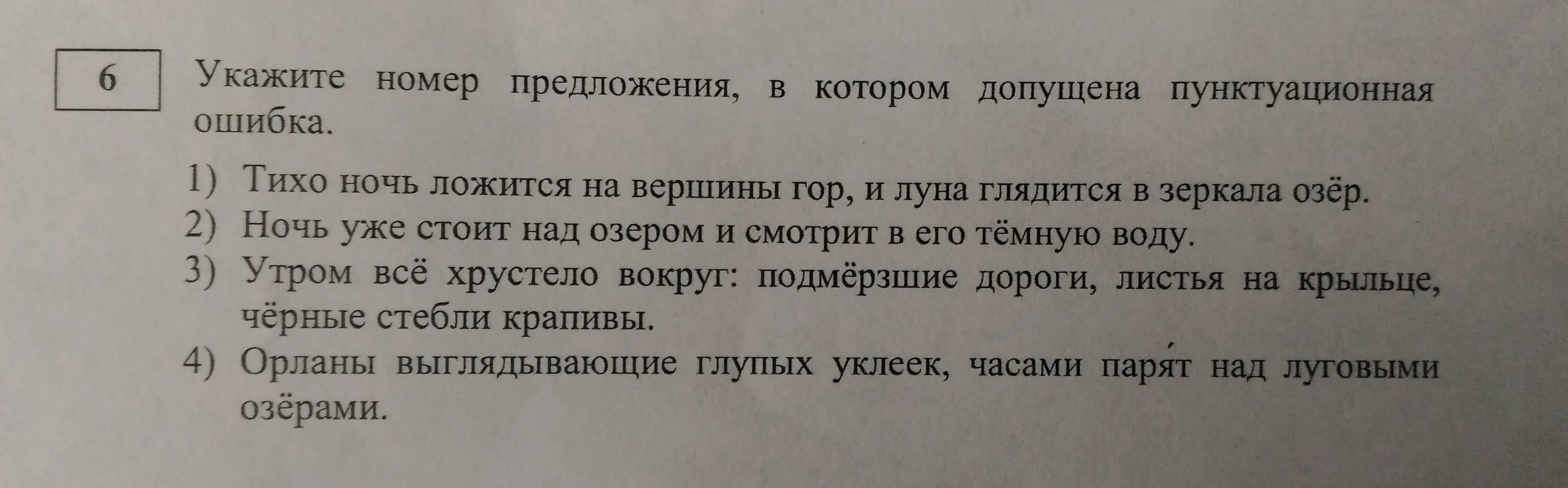 Настоящий книголюб ищет книг спутников пунктуационный разбор. Тихо ночь ложится на вершины гор и Луна глядится в зеркало озёр. Тихо ночь ложится на вершины горы Луна глядится в зеркало озер..