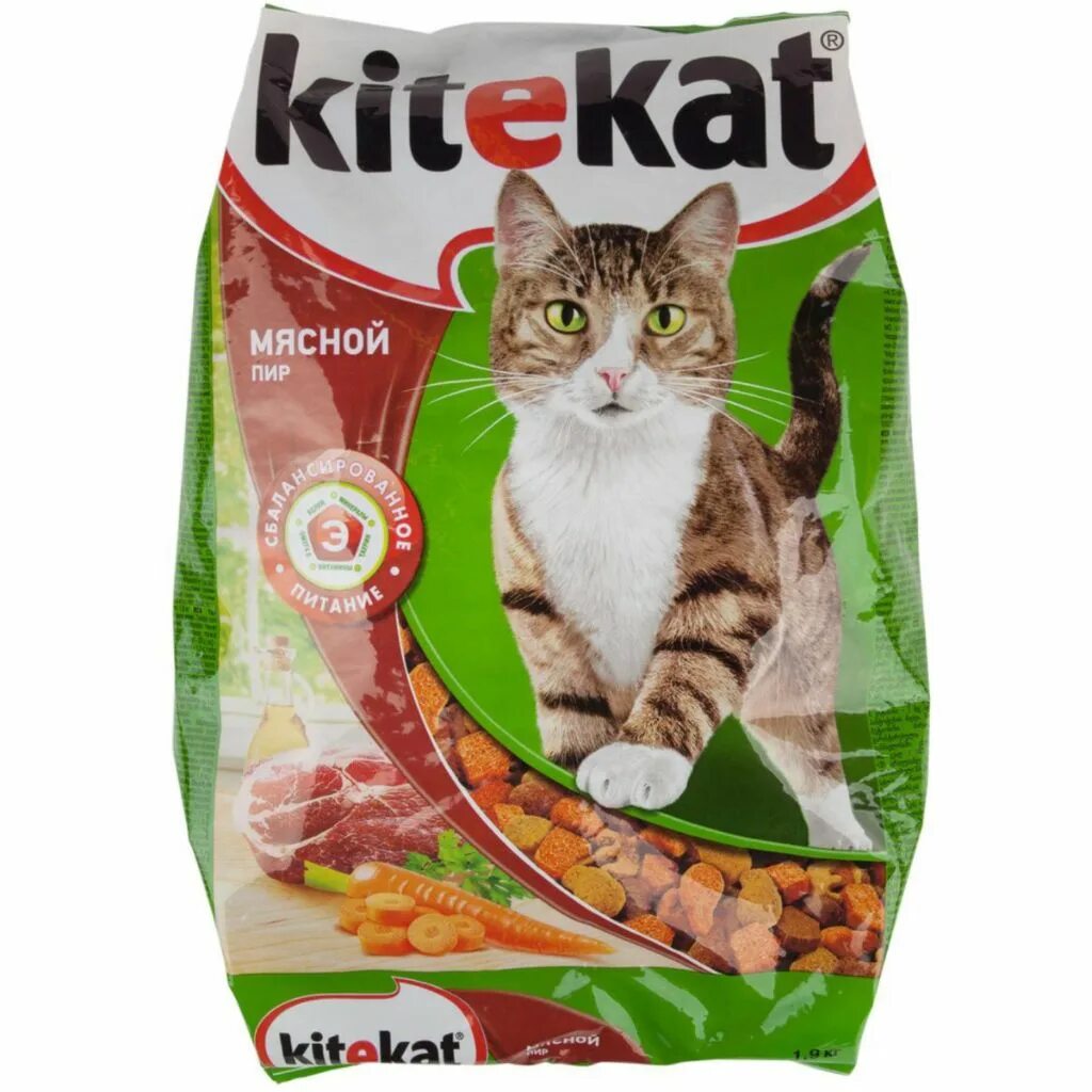 Купить китикет 15. Корм для кошек Kitekat мясной пир 1.9 кг. Корм Китекет сух. 1,9 Кг мясной пир. Сухой корм для кошек Китекат 1.9 кг. Корм Kitekat мясной пир 350г.