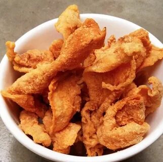 Жареная куриная кожа
