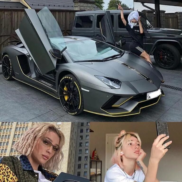 Какая машина у насти. Lamborghini Aventador Ивлеева. Настя Ивлеева Lamborghini. Настя Ивлеева Lamborghini Aventador. Ивлеева Ламборгини.