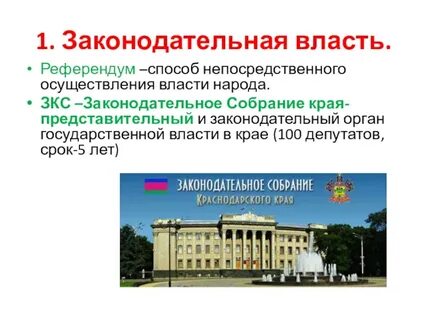 История законодательной власти