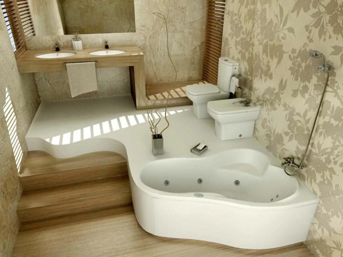Какие ванны в моде. Ванна poolspa leda. ванные комнаты. дизайн ванной комнаты. угловая ванна в интерьере.