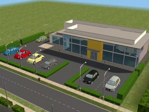 Parking store. Парковка симс 4. Автосалон симс. SIMS 2 автосалон. Автосалон симс 4.