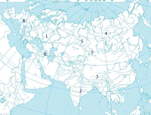 Номенклатура евразия 7 класс география. Евразия физическая карта контурная карта седьмой класс. Физическая карта по географии Евразия. Карта Евразии номенклатура. Контурные карты по географии 7 класс Евразия реки.