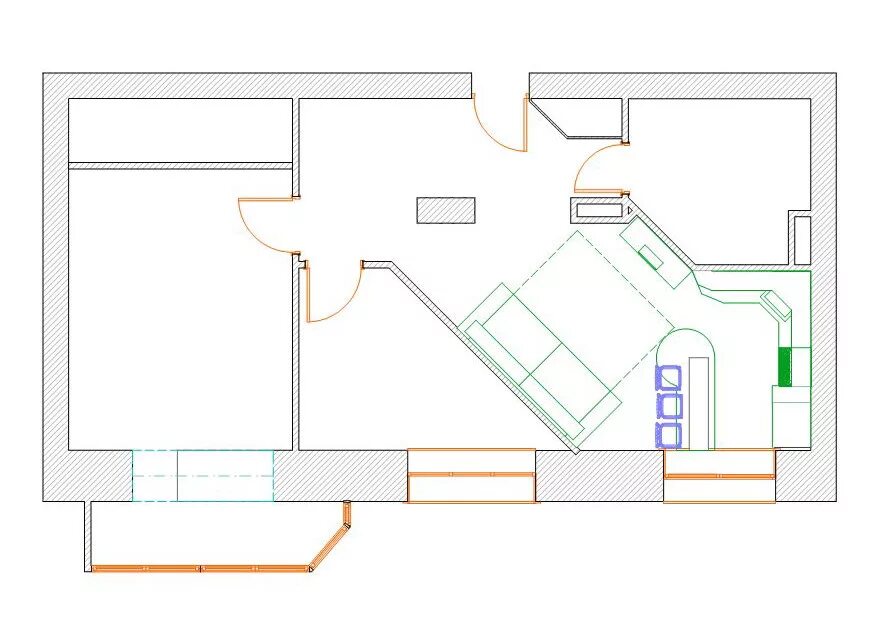 гардеробная в спальне Small house design, Small house plans, Tiny house plans