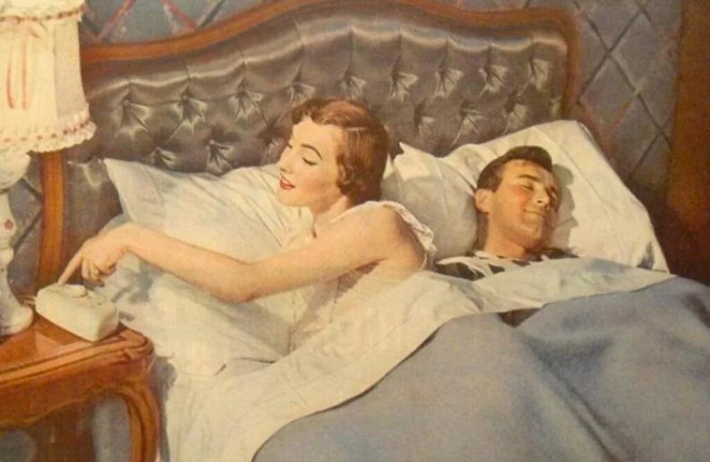 Какой нужно быть в постели. Ретро в постели. мужчина и женщина в постели. мужчина в постели с женой.