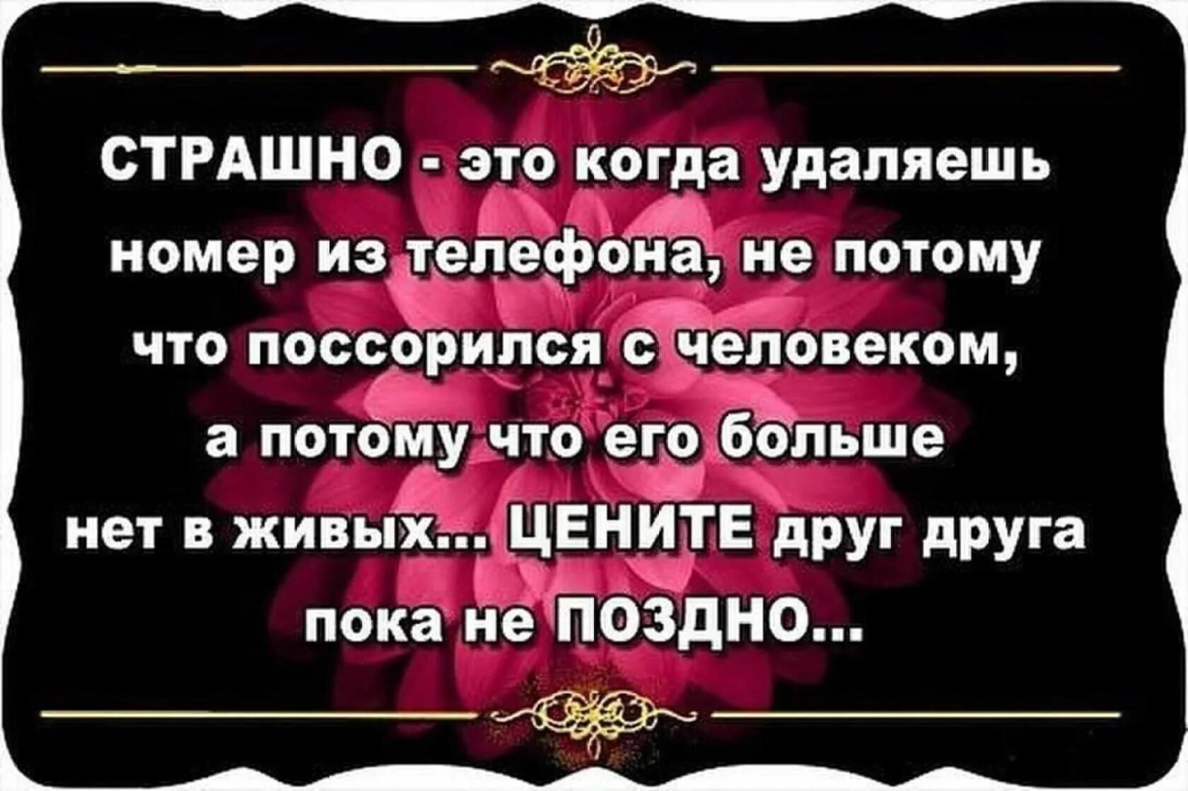 Телефон умершего мужа. Цените друг друга цитаты. Афоризмы ценить друг друга. Страшно когда удаляешь номер из телефонной книги. Высказывания о берегите друг друга.