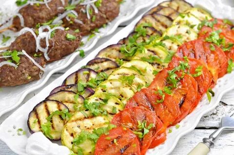 Кебаб с овощами в духовке