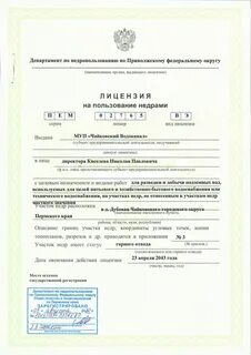 Геологической лицензии