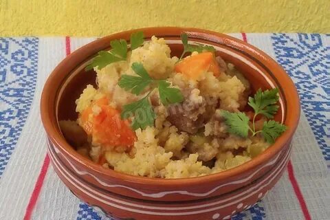 Пшено с консервами