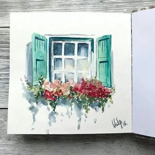 Акварельное окно