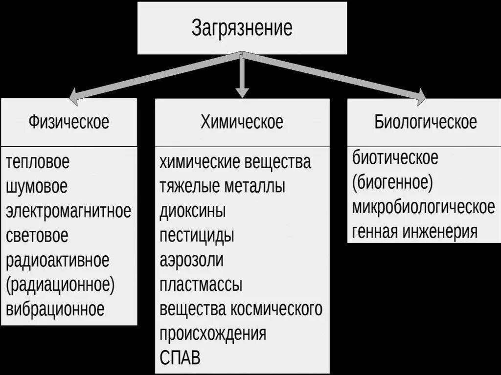 Загрязнения физические химические биологические. Виды загрязнения физическое химическое биологическое. Виды биологического загрязнения. Физическое химическое и биологическое загрязнение окружающей среды. Группы загрязнения окружающей среды