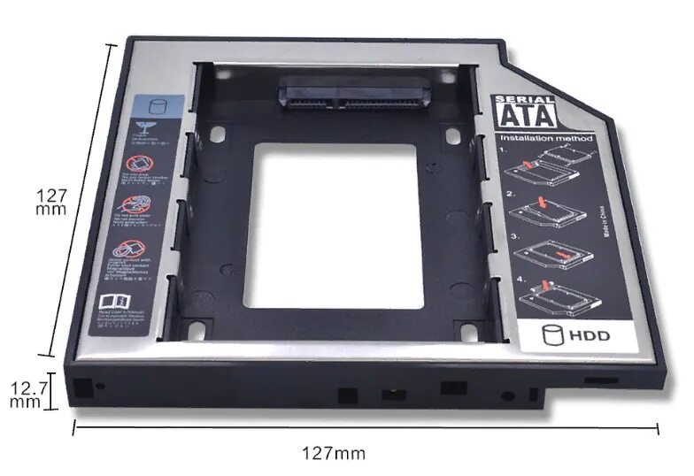 Салазки для ноутбука вместо dvd. Адаптер optibay hdd(ssd) caddy 2.5 дюйма. optibay 12.7. оптибей 9.5 мм для ноутбука. переходник optibay 12.7 для жесткого дискаssd (sata 2.5&#039;).