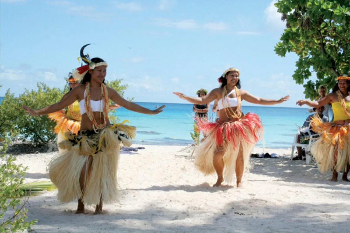 Таитянский танец. Полинезийцы Океании. Остров танцев. Пляжные танцы. Танцы народов Полинезии.