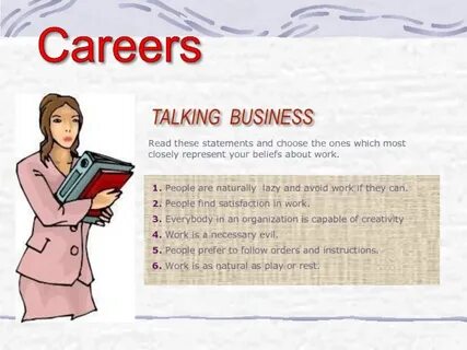 Talking about career