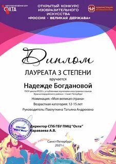 Номинации конкурса изобразительного искусства