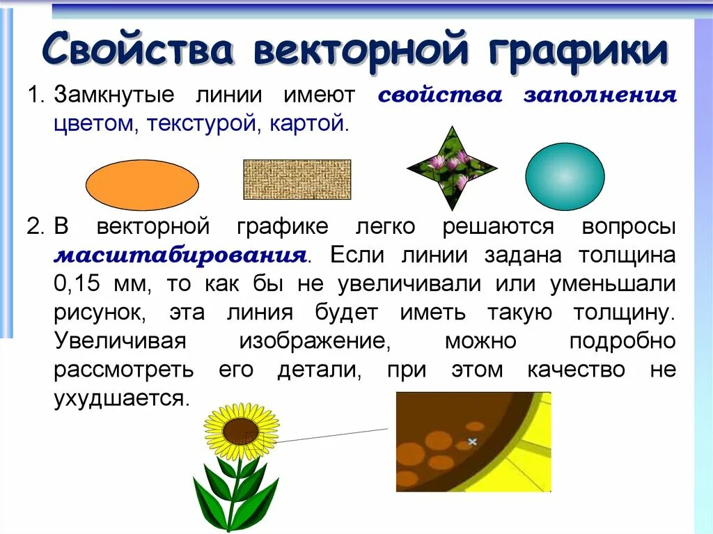 Из чего состоят векторные изображения. Свойства векторной графики. Основные параметры векторной графики. Векторная Графика свойства. Основы ветренной графики.