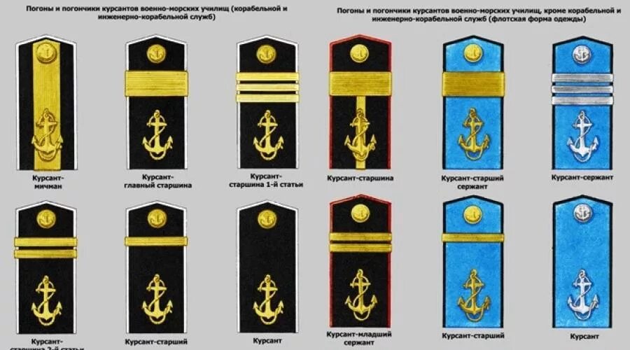 Какому воинскому званию военно морского флота соответствует. Морские звания в военно-морском флоте и погоны. Морские звания в военно-морском флоте по возрастанию России. Погоны ВМФ РФ от матроса до Адмирала. Воинские звания ВМФ РФ И погоны.