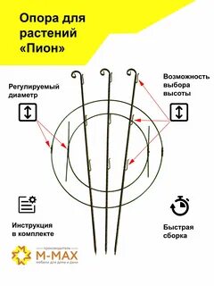 Когда нужно ставить подпорку для пионов