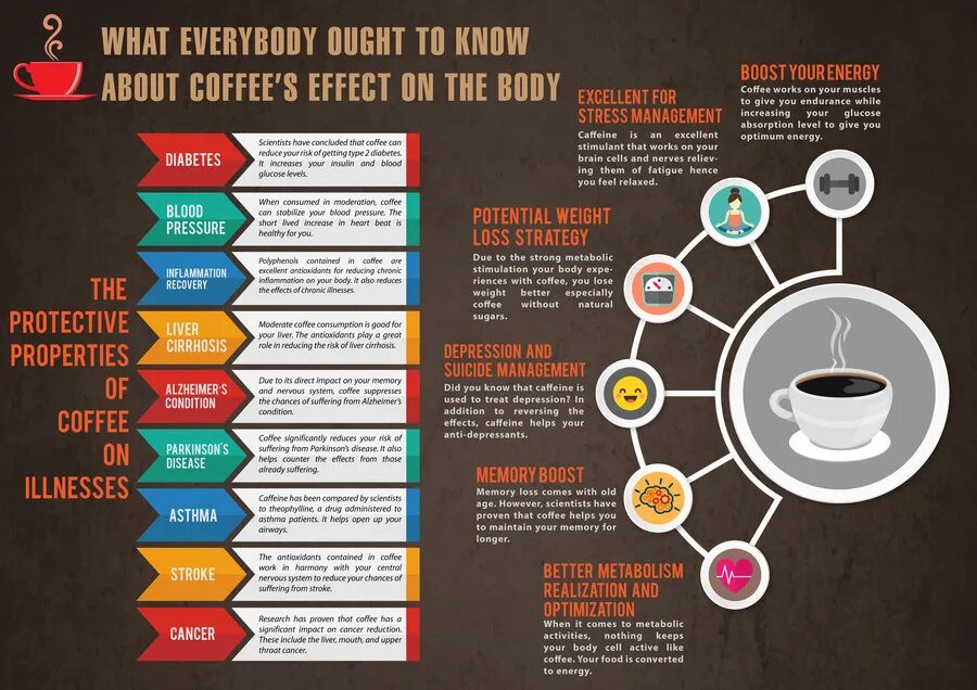 Инфографика кофе. Кофеин инфографика. Инфографика кофейни. Польза кофе инфографика.