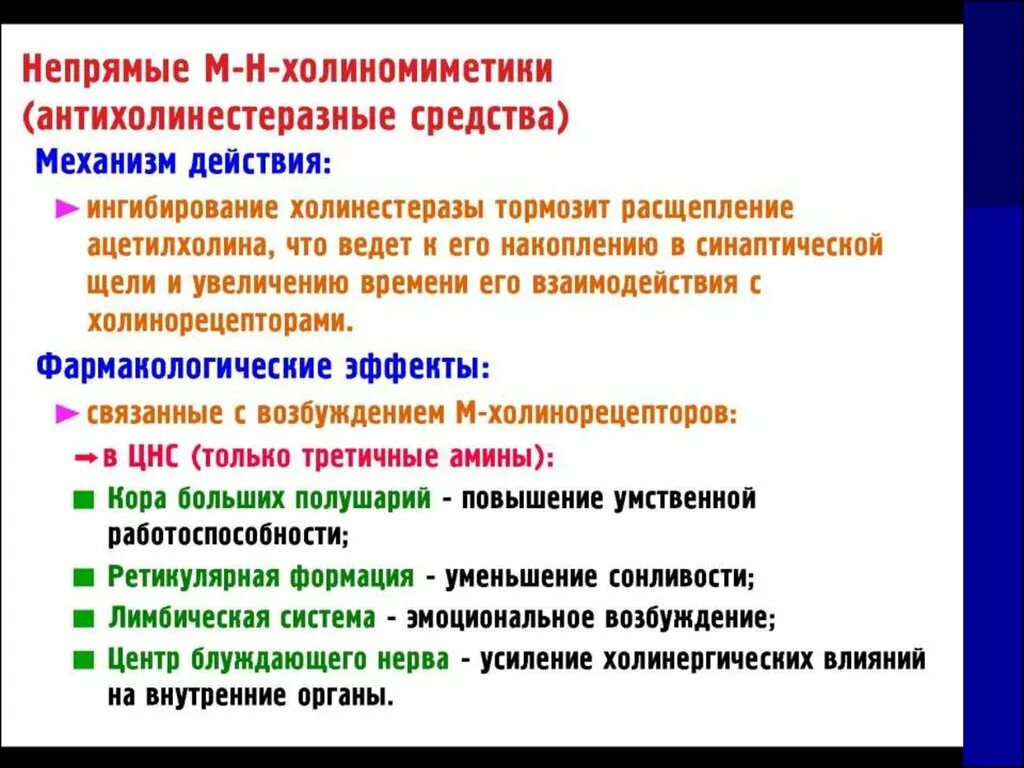 Механизм действия м холиномиметиков. Отравление м холиномиметиками. Холиномиметики механизм действия. Холиномиметики непрямого действия. М И Н холиномиметики фармакология.