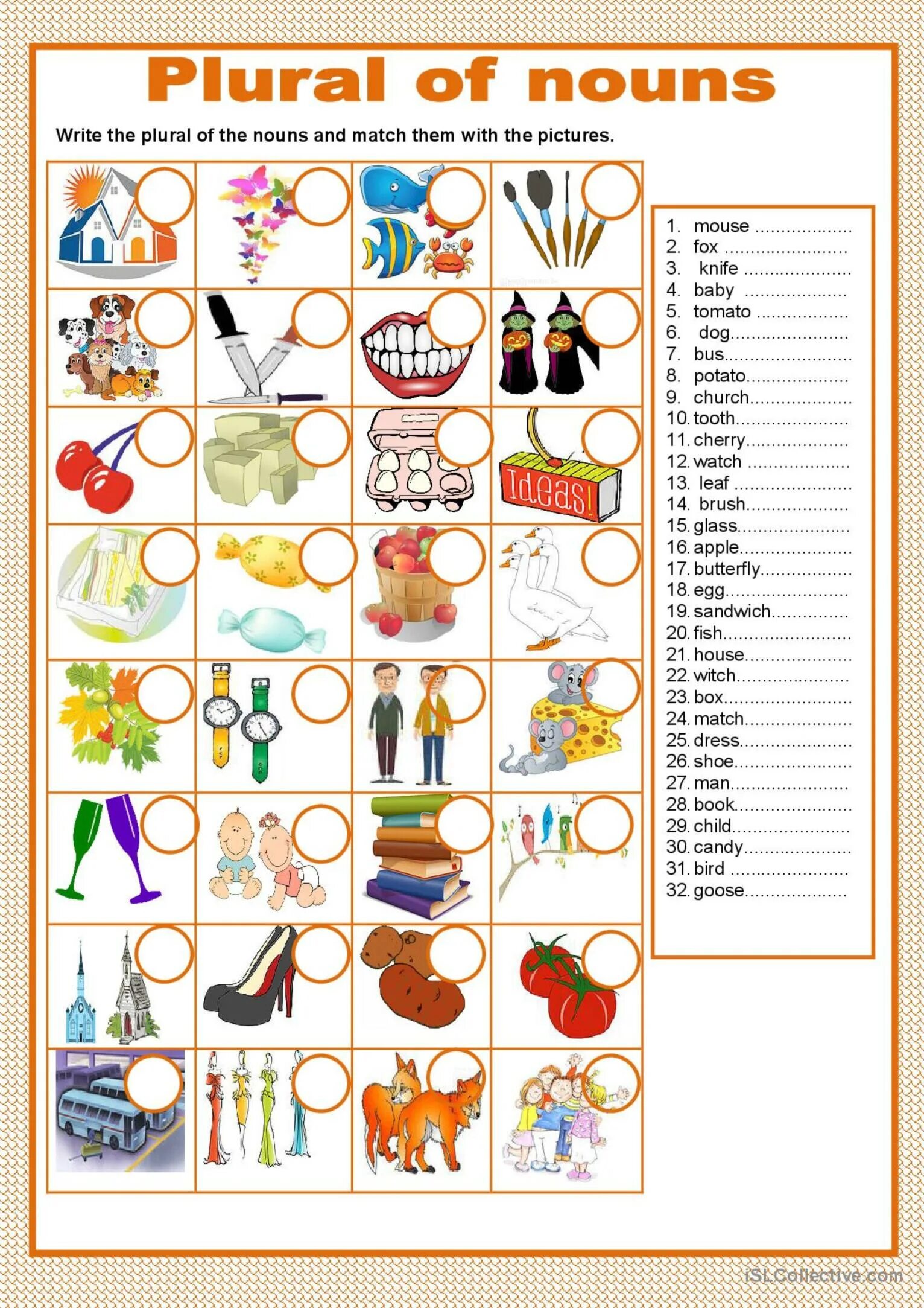 Nouns exercises
