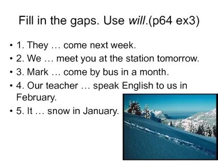 Gap filling is