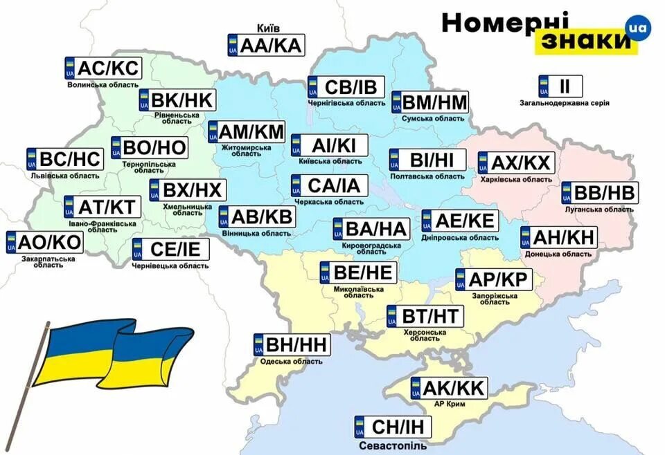 Украинский номерах какой регион