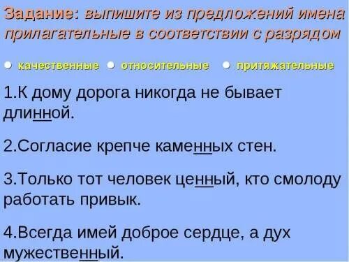 Два предложения с относительными прилагательными. Предложения с прилагательными. предложения с качественными прилагательными. пять предложений с прилагательными. пять предложений с притяжательными прилагательными.