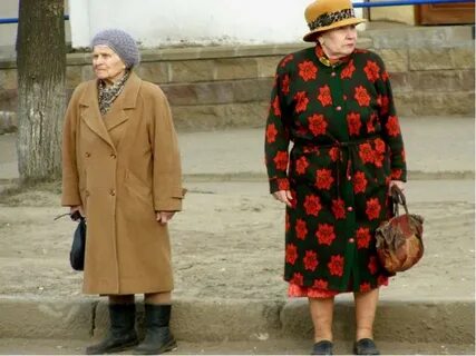 Пожилые москвички
