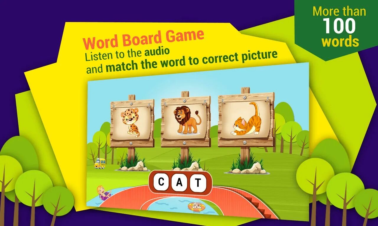 Kids game app. Kid's Words game. Word games. Happy Happy Kids apps games for Kids. English Kids game.