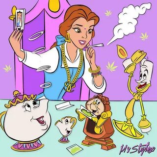 Disney Princess Smoking Weed.