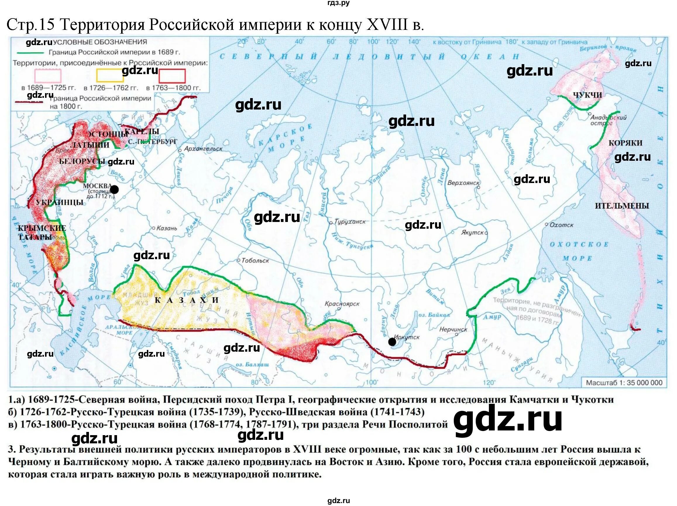 Контурная карта по истории 8 класс приваловский