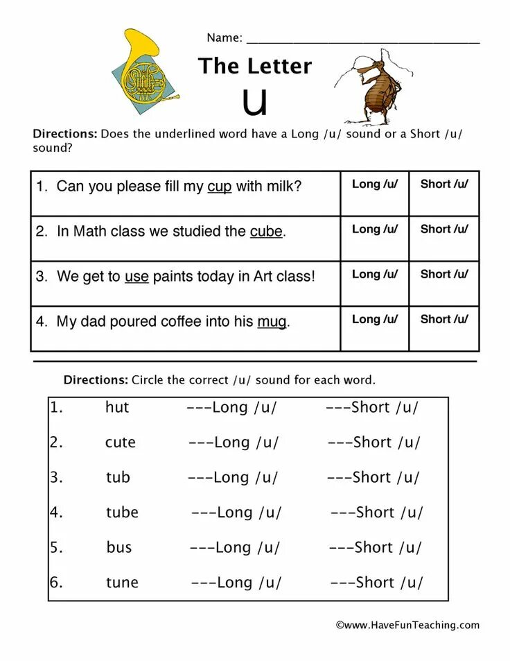 Letter u чтение Worksheets. Short and long u Vowel Worksheets. Short u Sound Worksheet. Short long u reading.