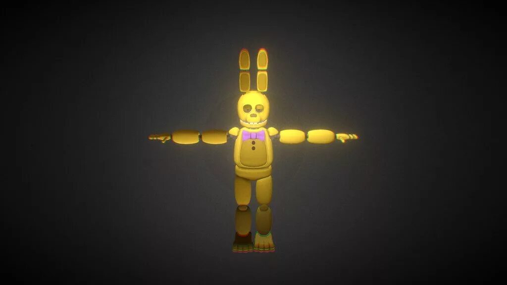 Fnaf 3d model. Спринг Бонни. Лего костюм спринг Бонни. Спринг Бонни 3д. Спринг Бонни 3д модель.