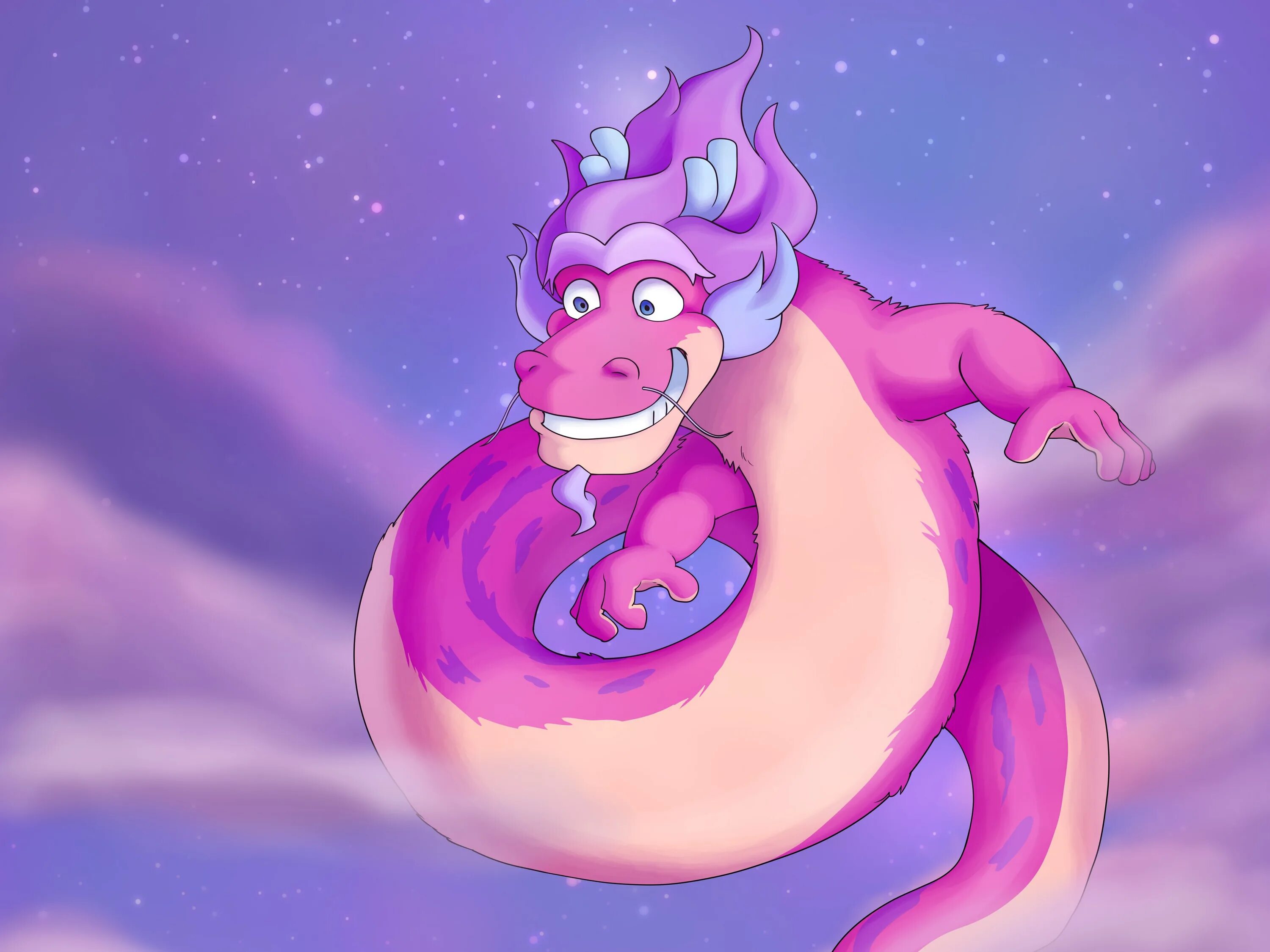 Дракон исполняет. Wish dragon лонг. розовый дракон.