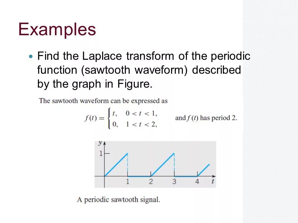 To find examples. To find examples