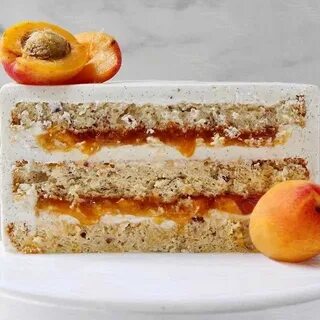 Торт начинка персики