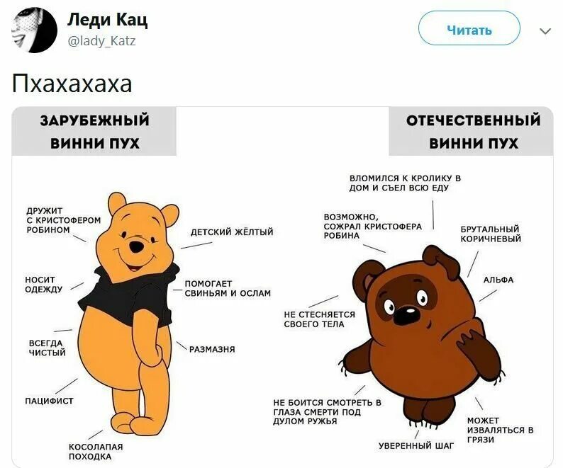Психотип по винни пуху. Разница винни пуха разница. винни пух русский и американский. винни пух мемы. разница менталитетов.