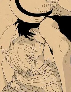 Zoro x luffy doujinshi.