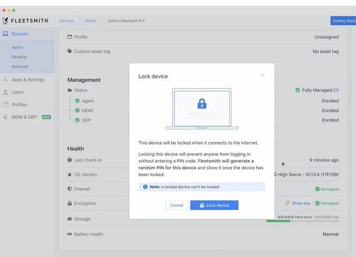 Device 2018. Device activity