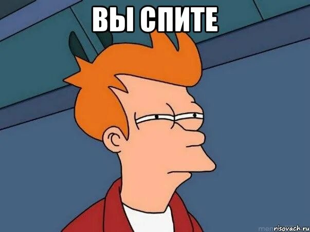 Спишь мем бывший. Вы спите. спящий фрай мем.