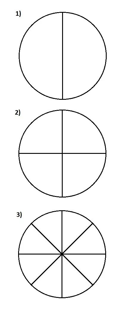 2 4 круга. Круг разделенный на четыре части. Круг разделенный на две части. Круг на четыре равные части. Круг деленный на 2 части.