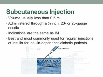 Injection volume