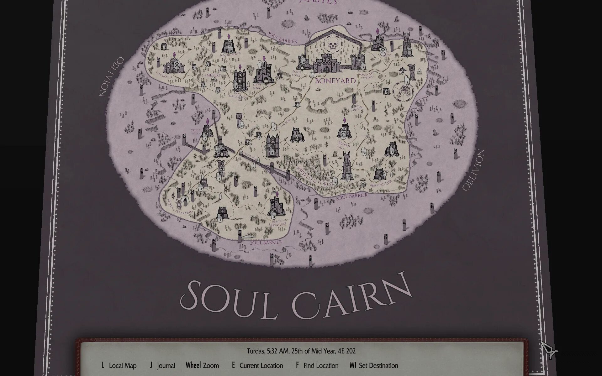 Soul Cairn Map. Skyrim Soul Cairn Map.